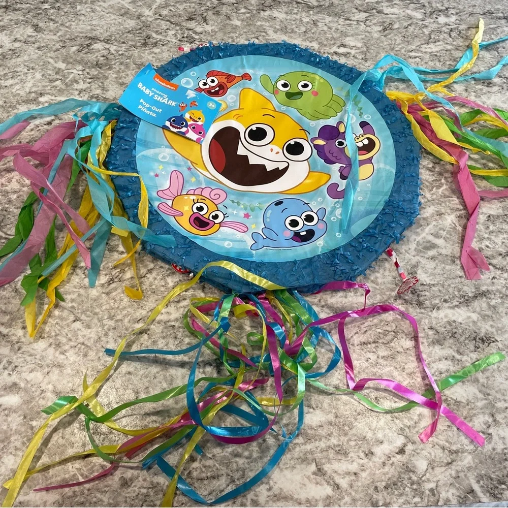 Baby Shark Party Piñata NEW Pop out Piñata